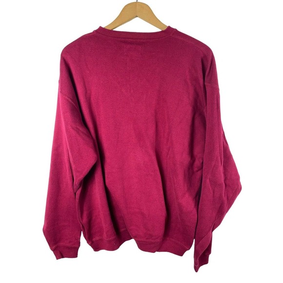 OU Sooners Sweater Medium Mens Red Knit Cutter & Buck Pullover Oklahoma - Picture 3 of 4